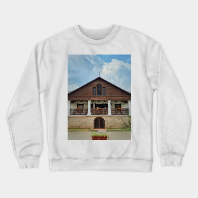 Manuc Bei Museum House Crewneck Sweatshirt by psychoshadow